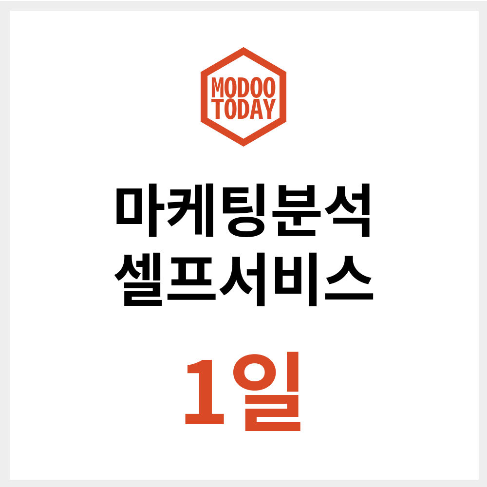 모두의오늘 데이터랩 마케팅 분석 셀프서비스 이용권 (1일)