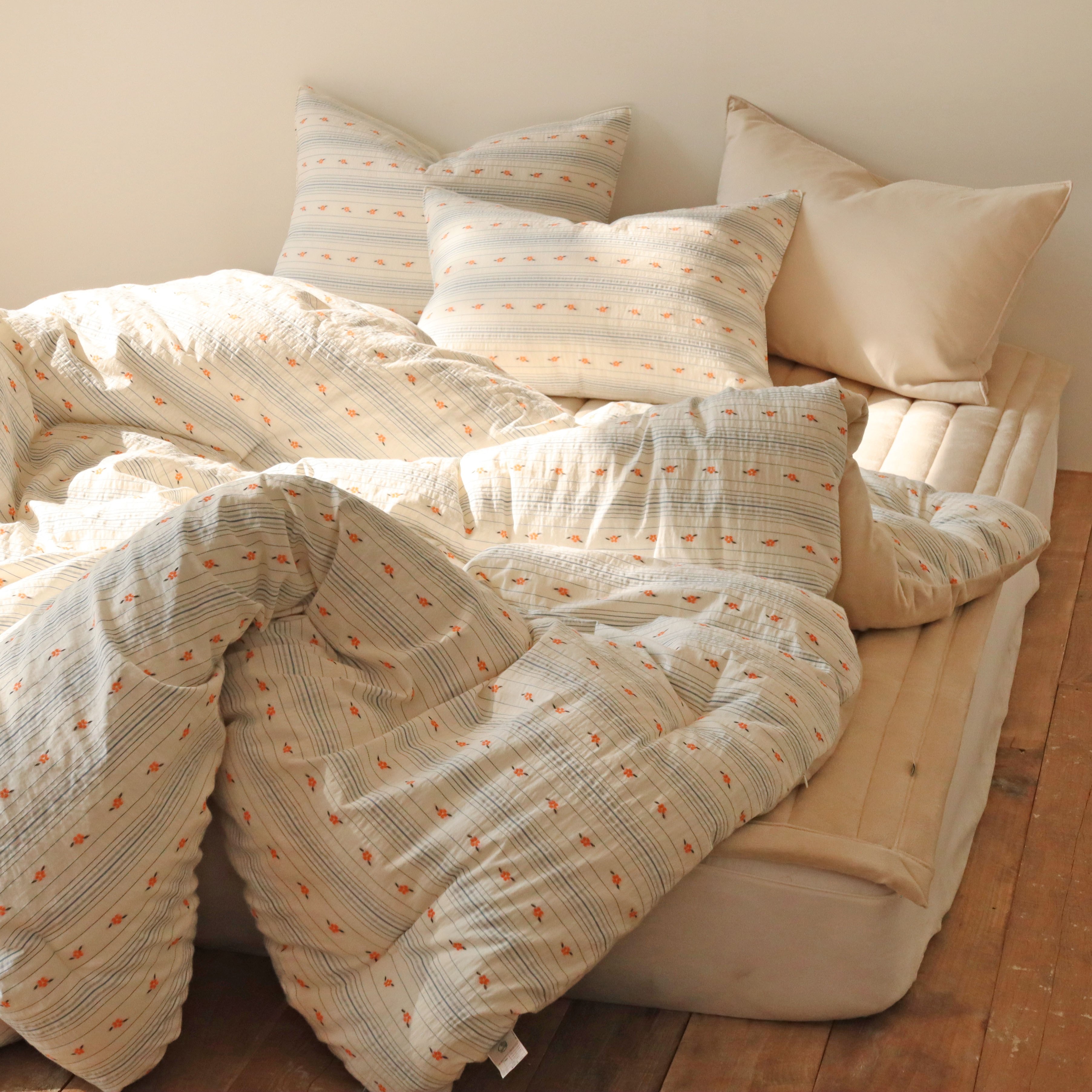 까멜리아 도비코튼 극세사 순면 아사 겨울 알러지케어 침구 차렵이불 S/SS