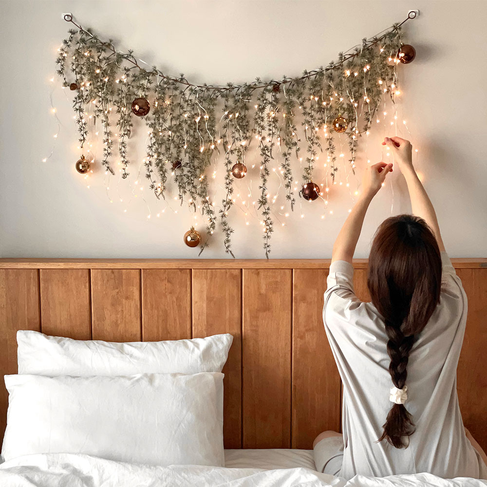 크리스마스 가랜드트리 전구포함 풀세트 앰버 120cm