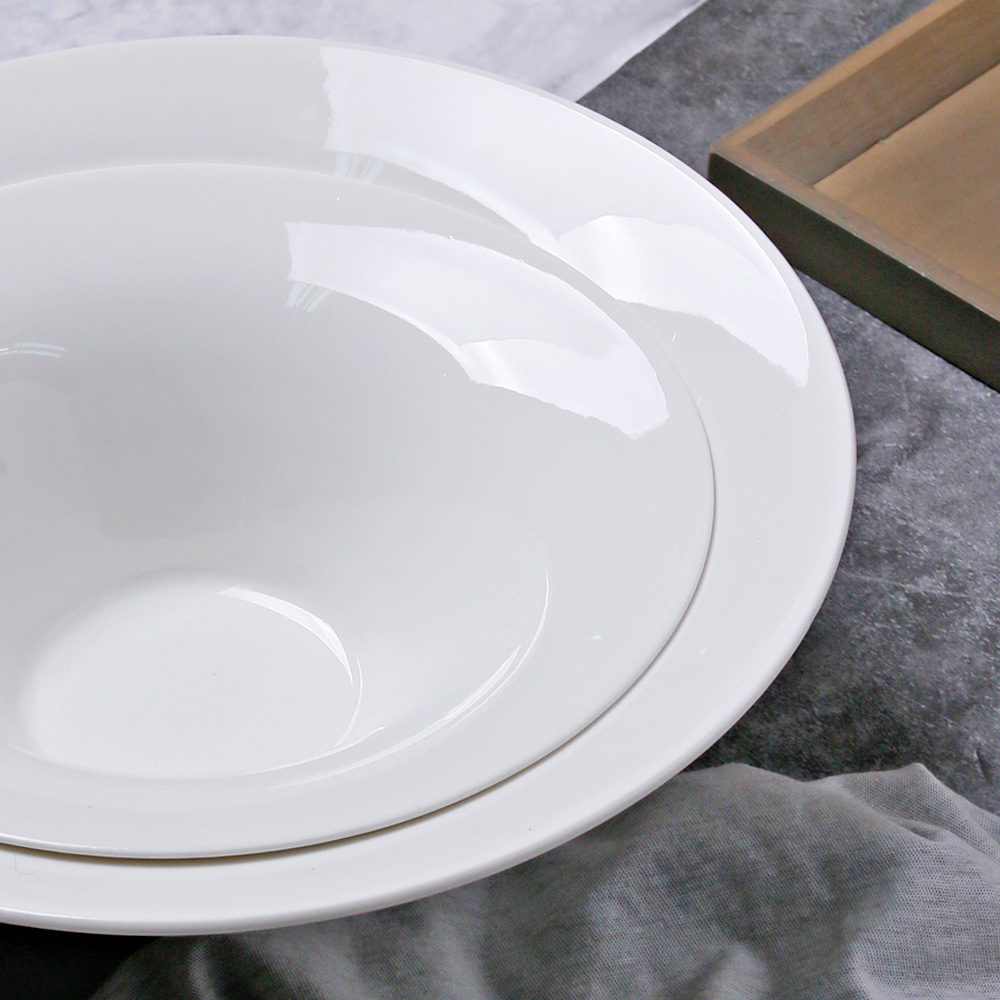 카페 깊은 파스타 접시 볼 볶음밥 카레 샐러드 그릇 20cm, 레체 - 상세 이미지 3