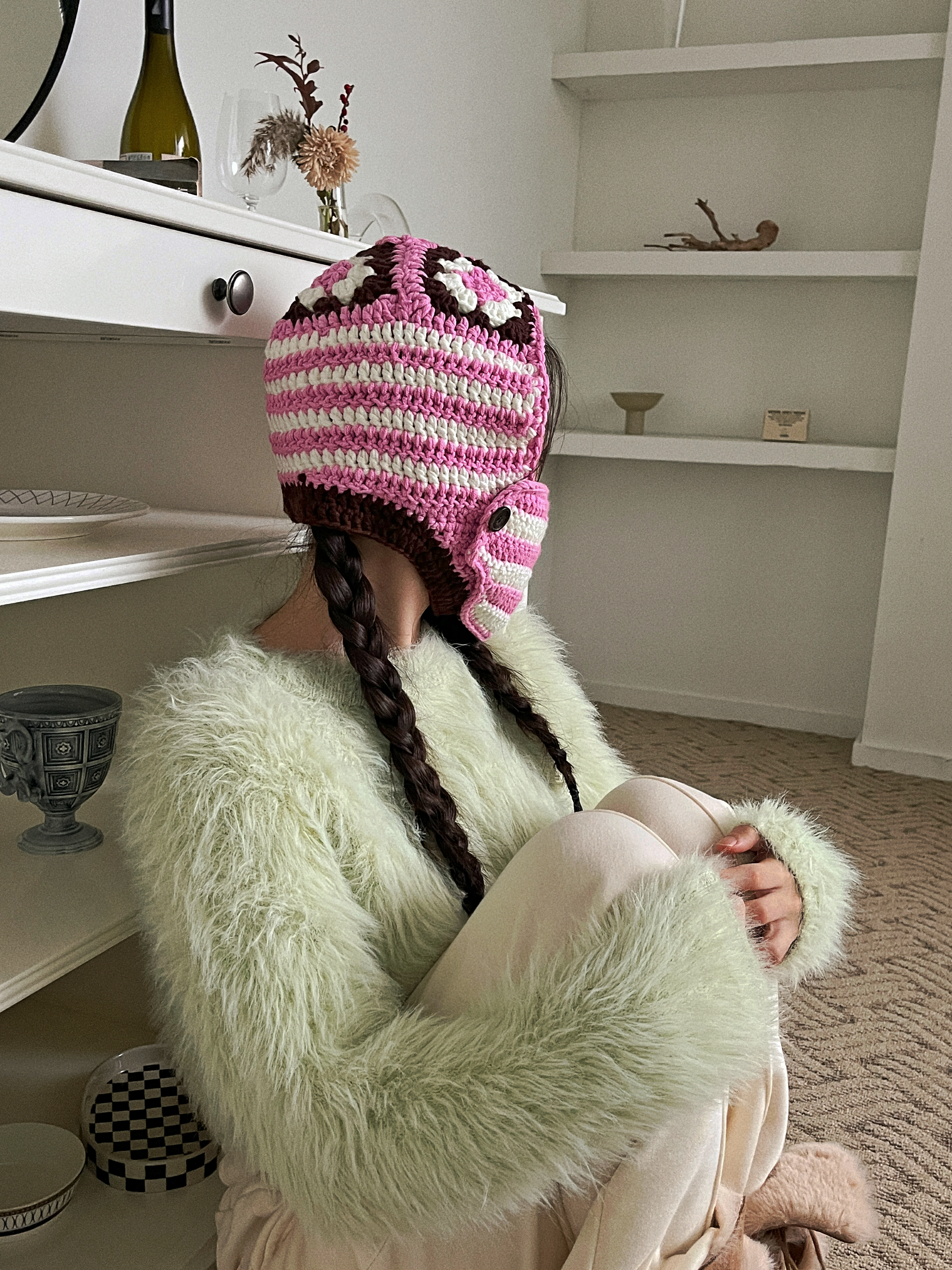 [SALE] 크로셰 뜨개 바라클라바 상세 이미지 21