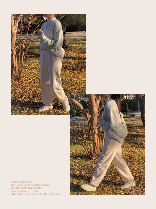 💕URBANE MADE 💕 워밍 투웨이 트레이닝 기모 조거팬츠 (6c) 상세 이미지 6