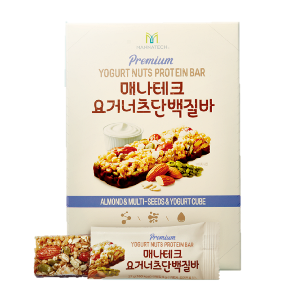 건강간식 요거너츠 단백질바 4박스 식이섬유 다량함유 단백질바