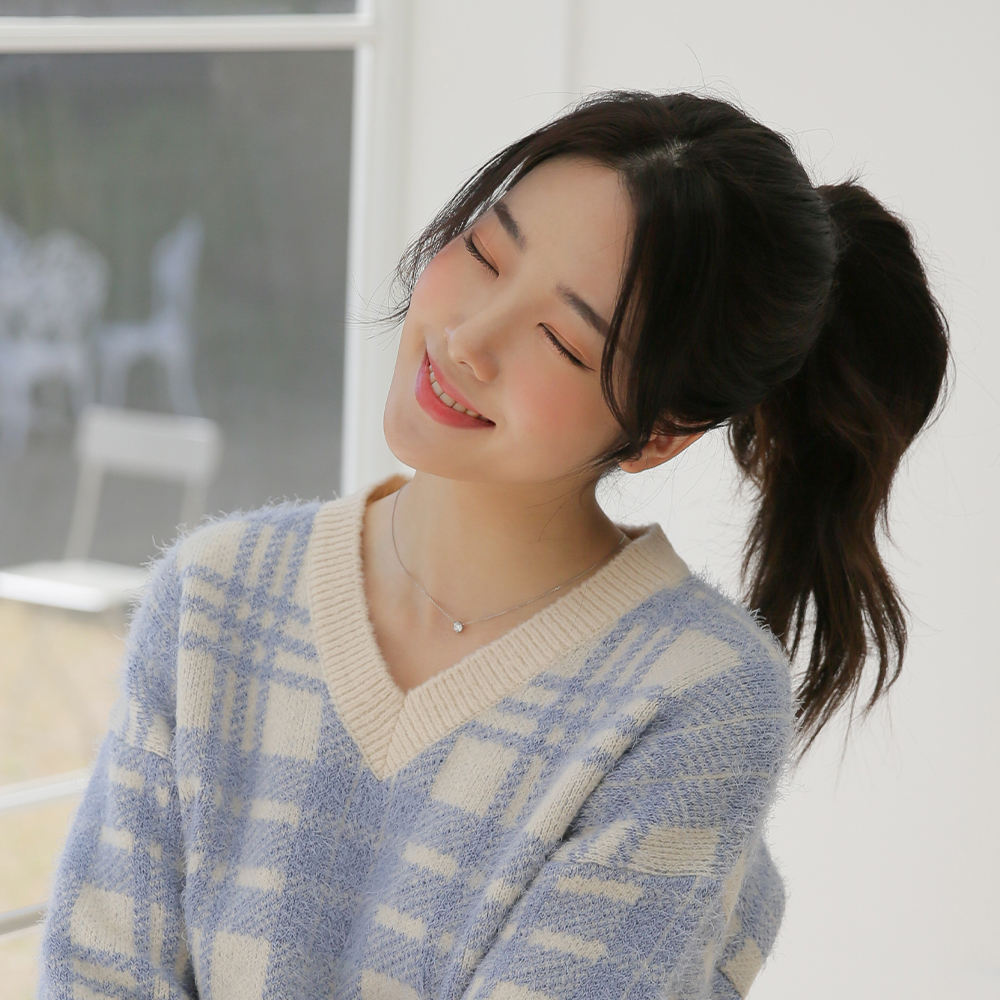앞머리 붙임머리 똑딱이 가발 숏사이드뱅 - 상세 이미지 3