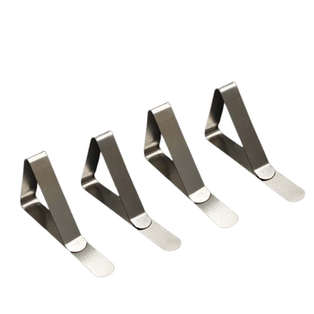 스테인레스 식탁보 집게 4P 최대4.5cm 삼각지지 고정