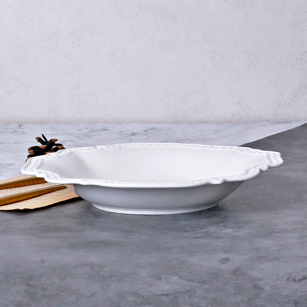 카페 깊은 파스타 접시 볼 볶음밥 카레 샐러드 그릇 22.3x23cm, 시크릿 - 상세 이미지 2