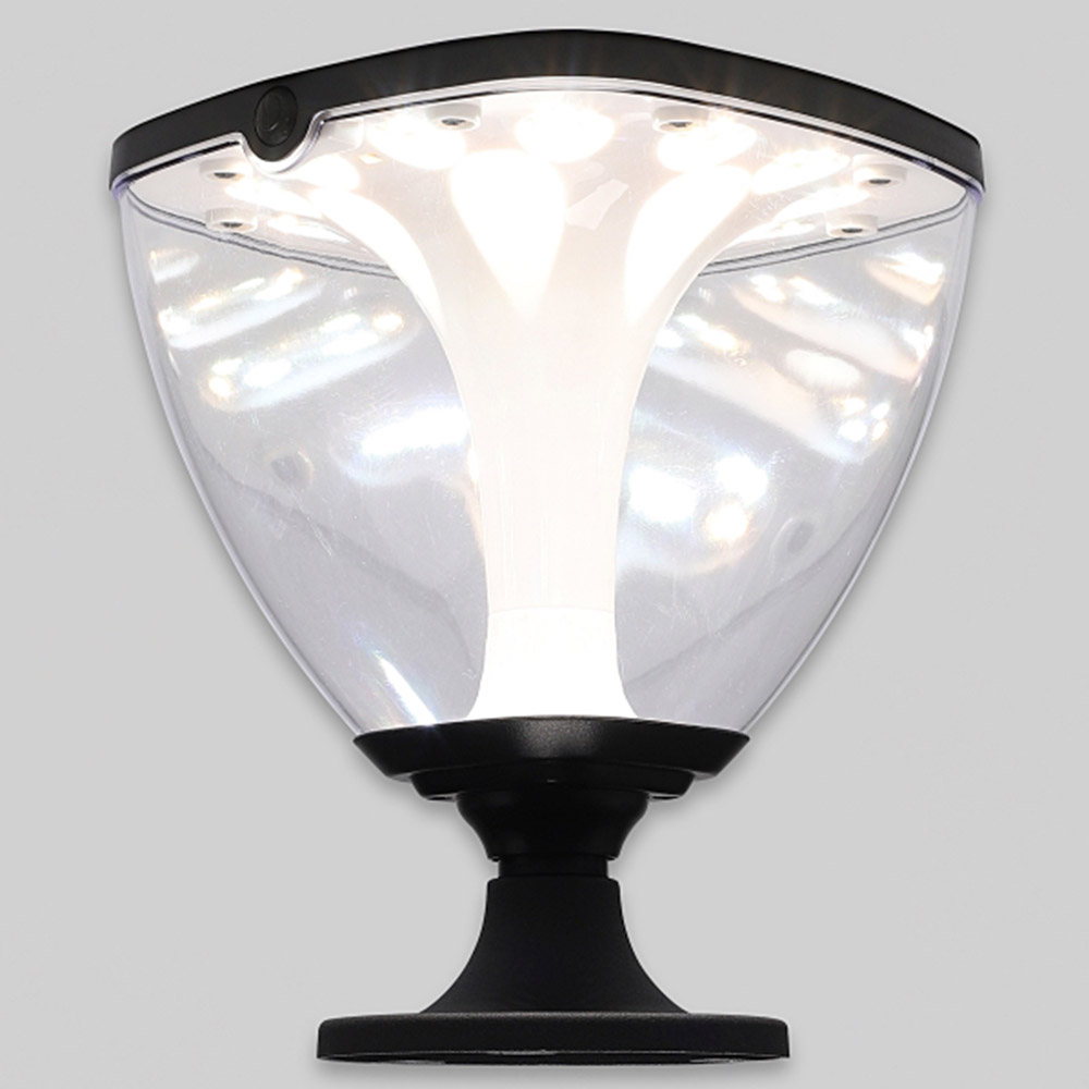 비츠온 태양광 LED 문주등 하만 165x165xH195 블랙3색 야외조명 경관조명 실외 - 상품 이미지