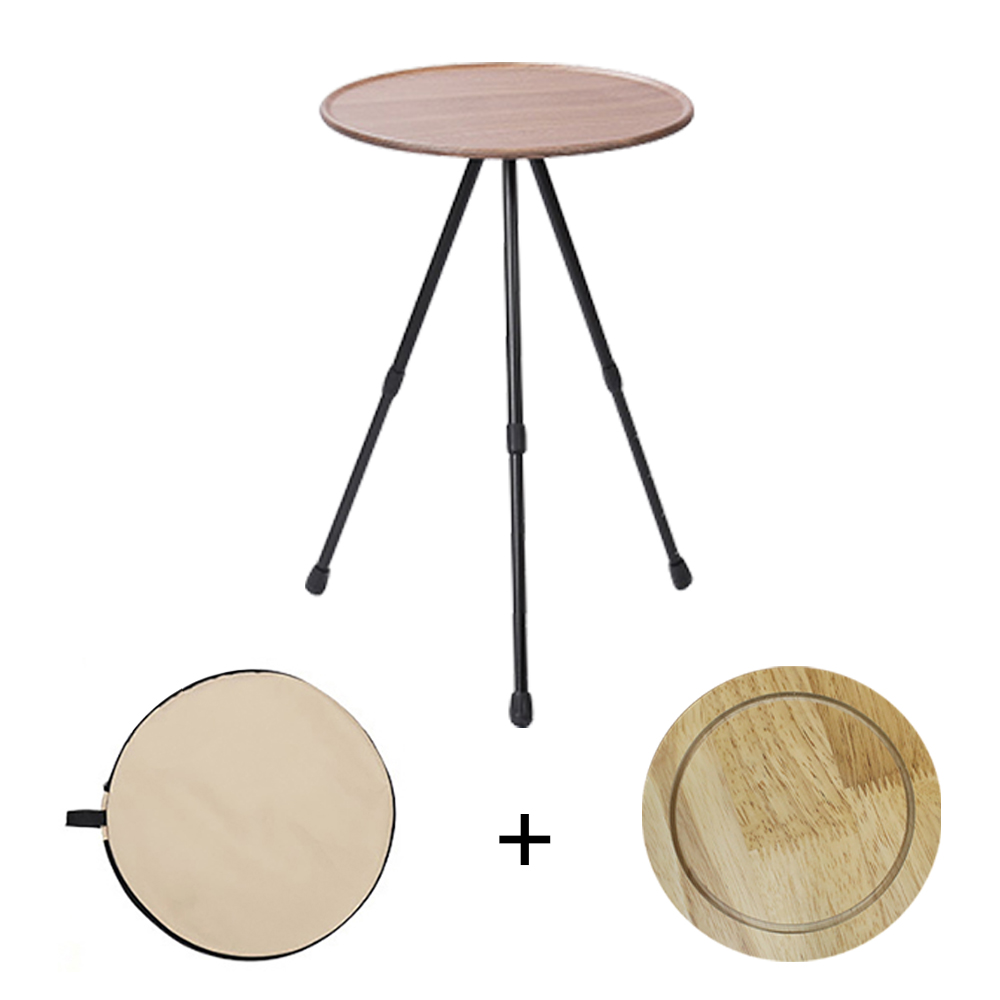 원형 원목 사이드테이블 침대 소파 간이 티 테이블 거실협탁 인테리어