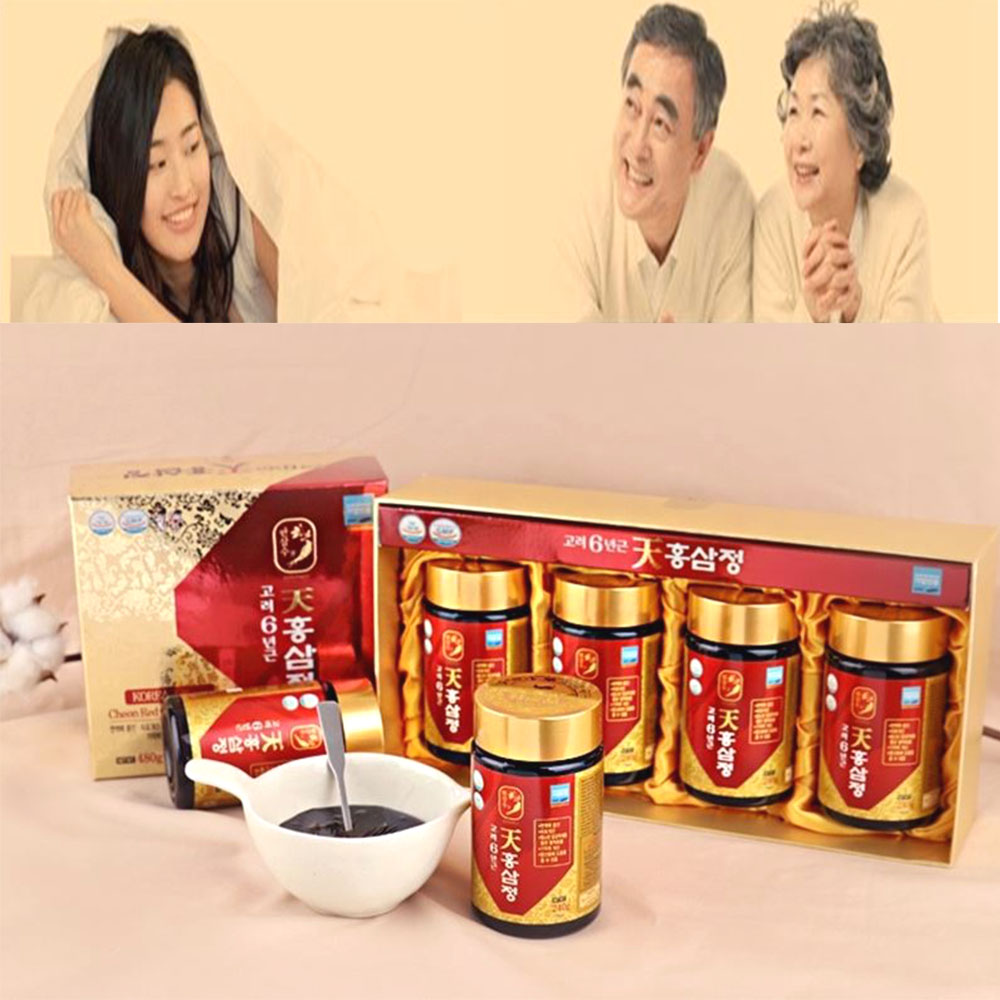 고려 6년근 천홍삼정 4병 진한 농축액 제품 이미지