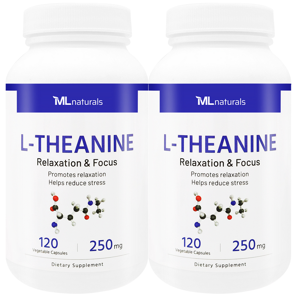 마이라이프내추럴스 엘 테아닌 L-테아닌 250mg 알약 120캡슐, 2개 제품 이미지