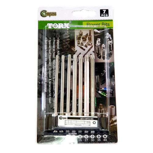 전동드릴비트 별드라이버 별비트 7개세트 110mm - 상세 이미지 3
