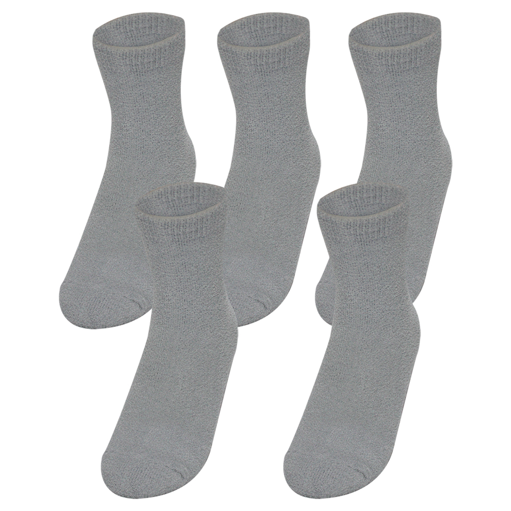 비버리힐스 폴로클럽 여성용 보온 탁텔 심플 단색 수면양말 5켤레