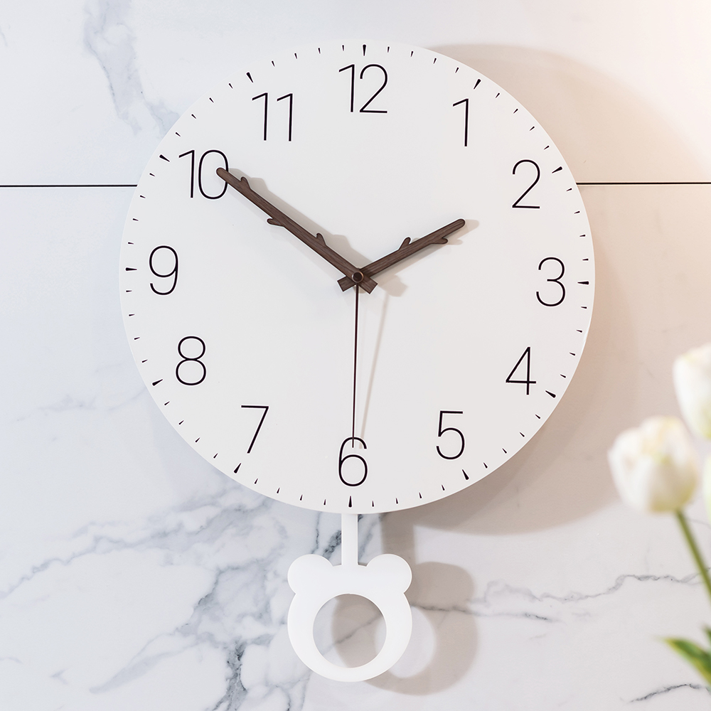 국산 플라이토 무소음 인테리어 추벽시계 거실 사무실 모던 디자인 벽걸이시계 30cm 심볼 - 상세 이미지 5