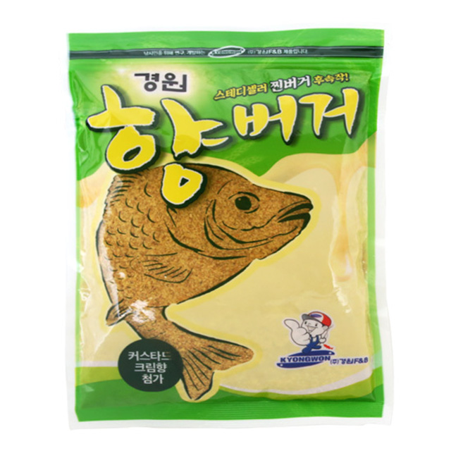 경원 향버거 커스타드 크림향 민물 낚시 떡밥 붕어 잉어 향어 - 상품 이미지