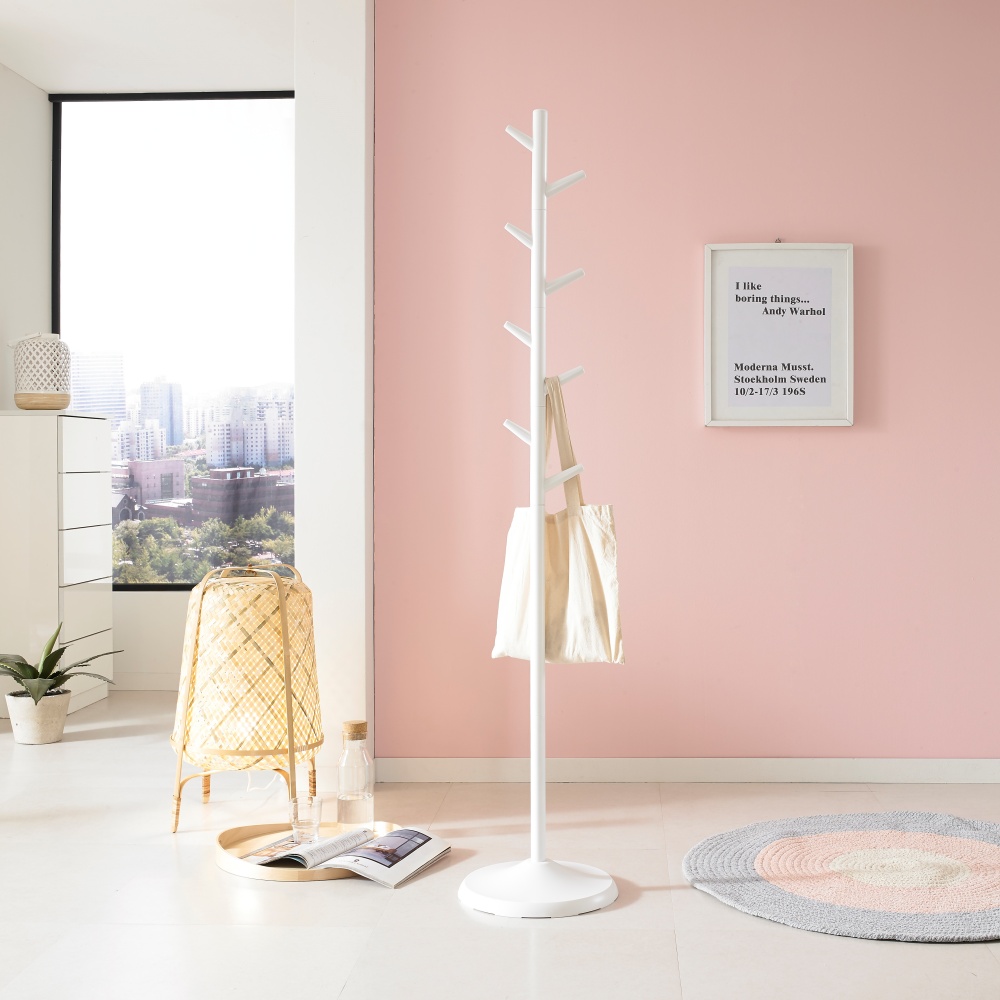 리빙스타 스탠드 행거 트리 옷걸이 수납 원룸 철제