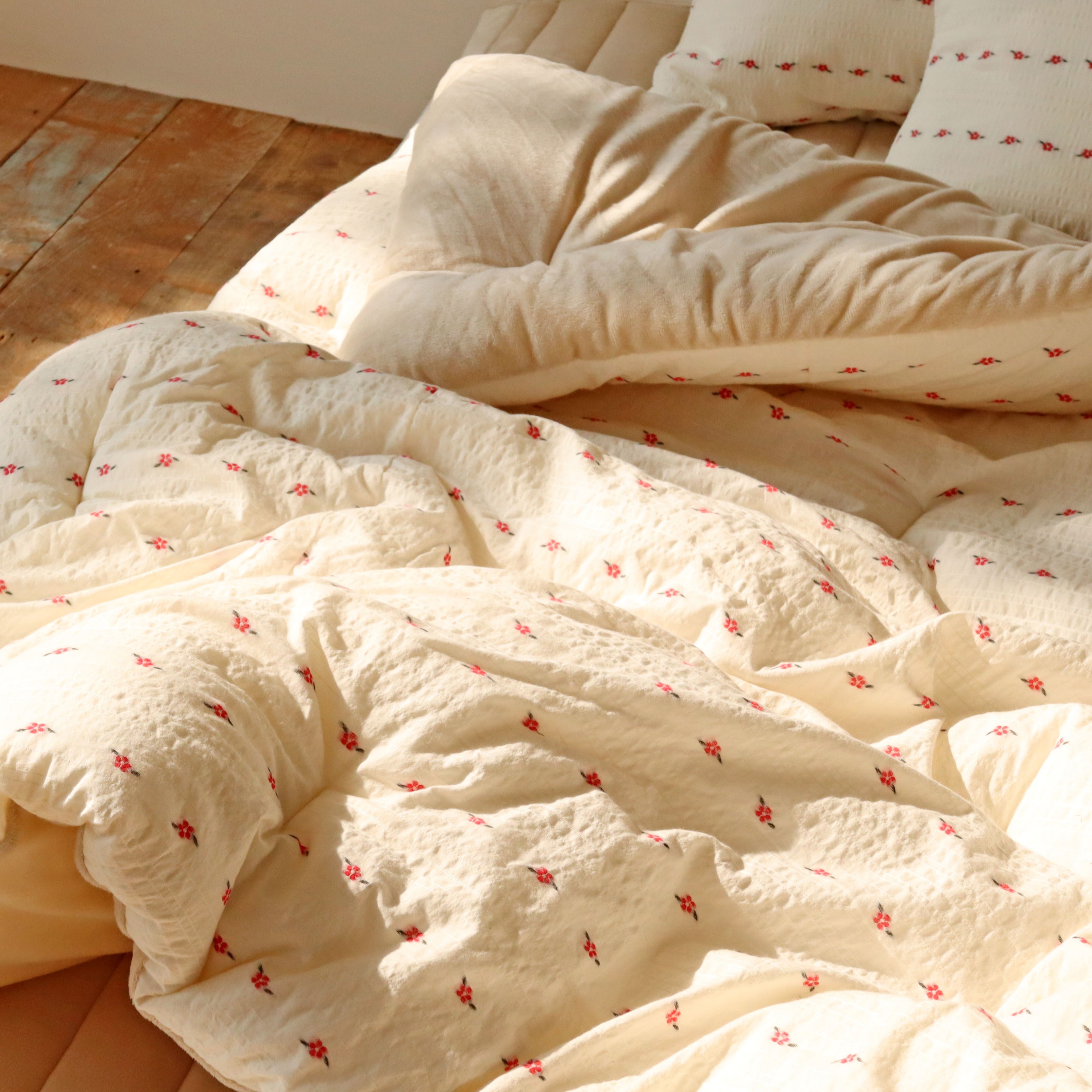 까멜리아 도비코튼 극세사 순면 아사 겨울 알러지케어 침구 차렵이불 S/SS