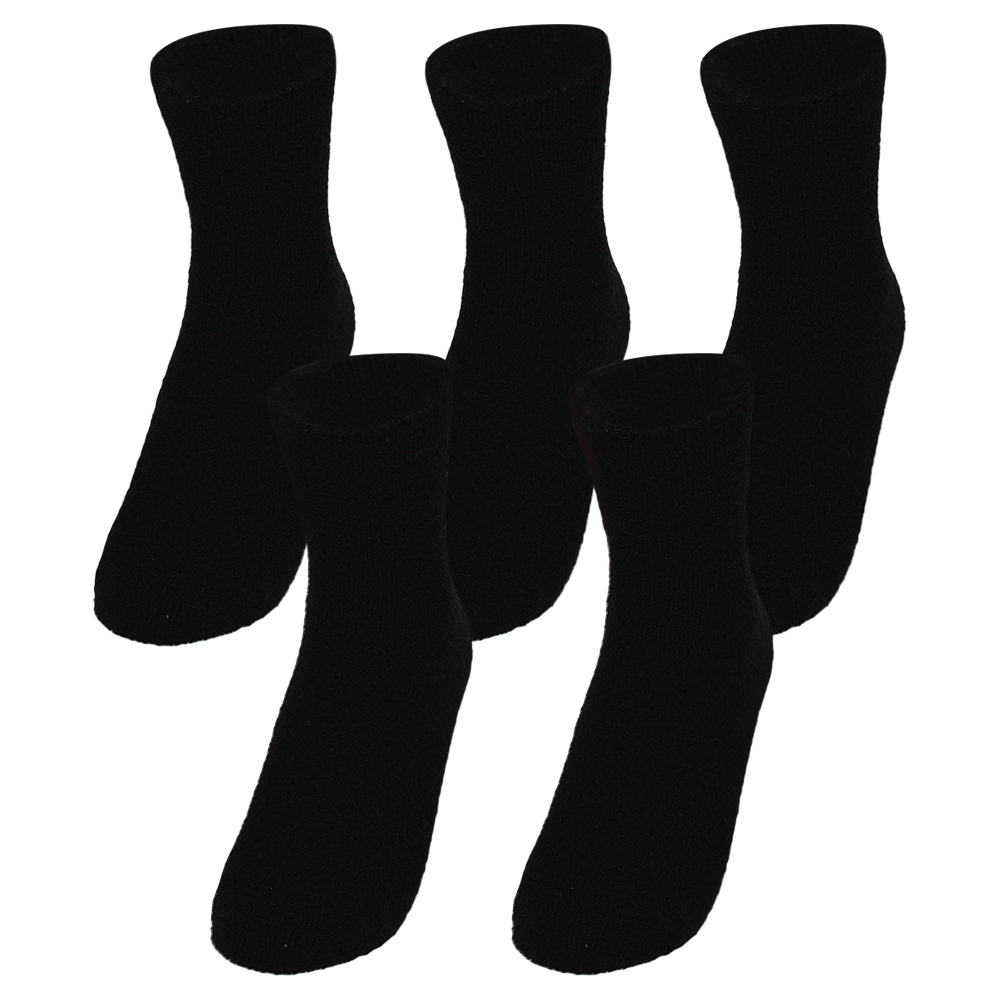 비버리힐스 폴로클럽 여성용 보온 탁텔 심플 단색 수면양말 5켤레