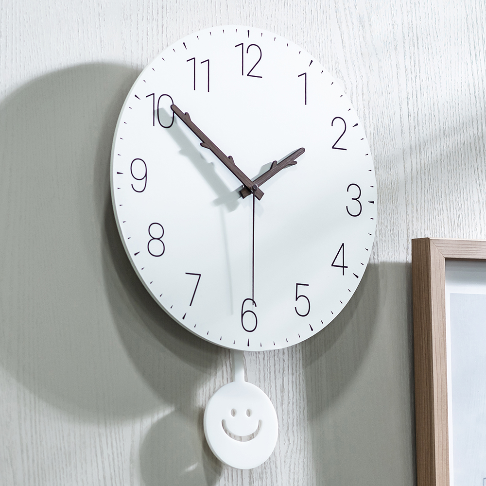 국산 플라이토 무소음 인테리어 추벽시계 거실 사무실 모던 디자인 벽걸이시계 30cm 심볼 - 상세 이미지 3