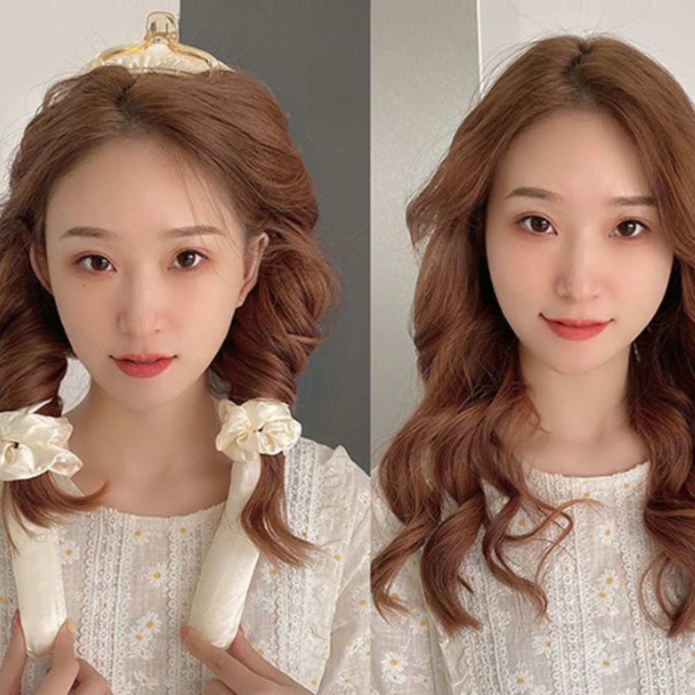 틱톡 헤어롤 여자 뿌리볼륨펌 집게 그루프 구르프 셀프파마 굵은롤 - 상세 이미지 3