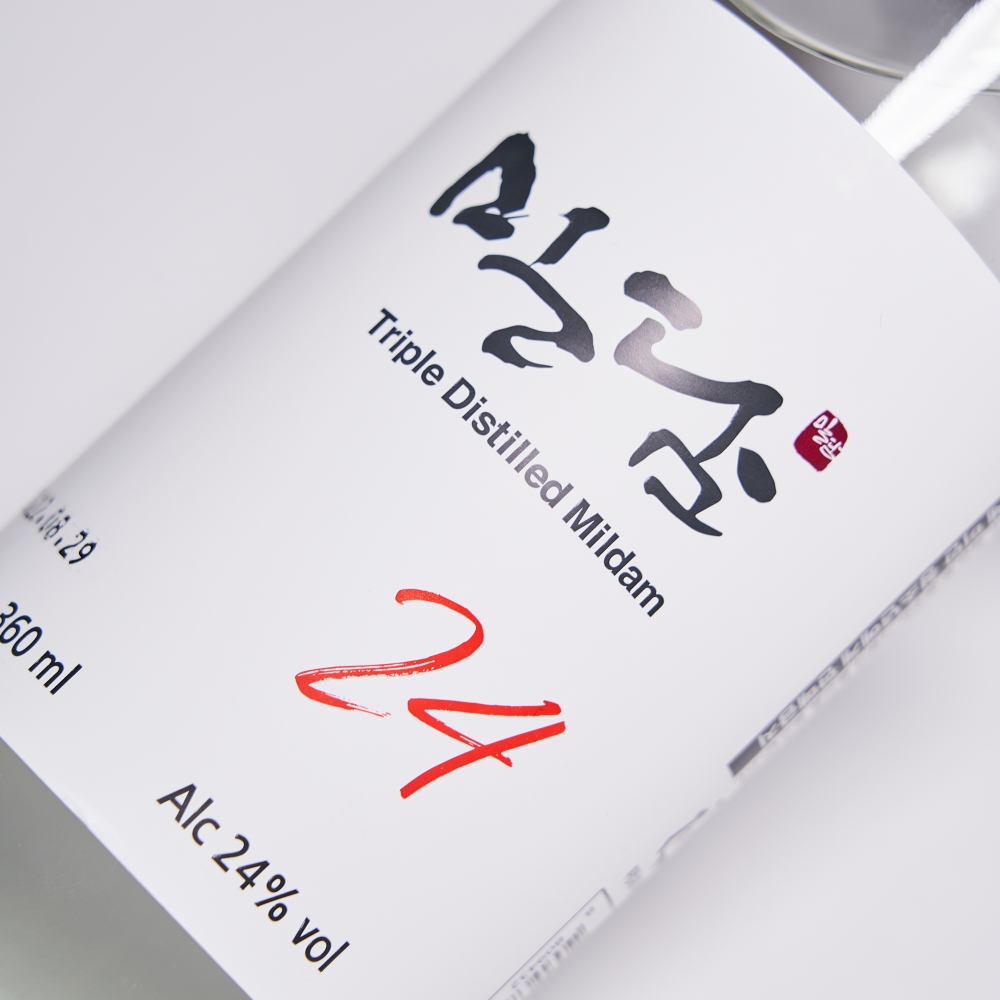 밀담 24도 360ml 술 단수수 럼 증류주 소주 착한농부 예천주(케이스포함) - 상세 이미지 3