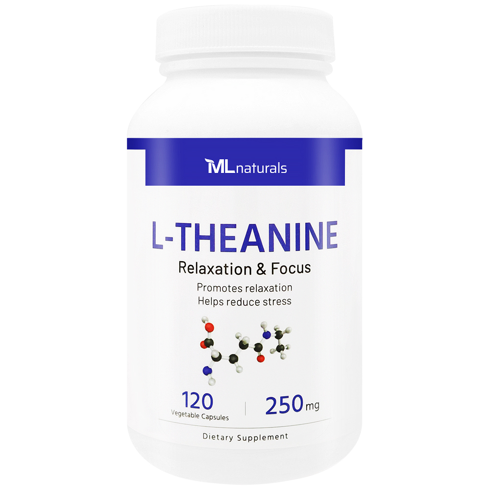 마이라이프내추럴스 엘 테아닌 L-테아닌 250mg 알약 120캡슐, 1개 - 메인 이미지