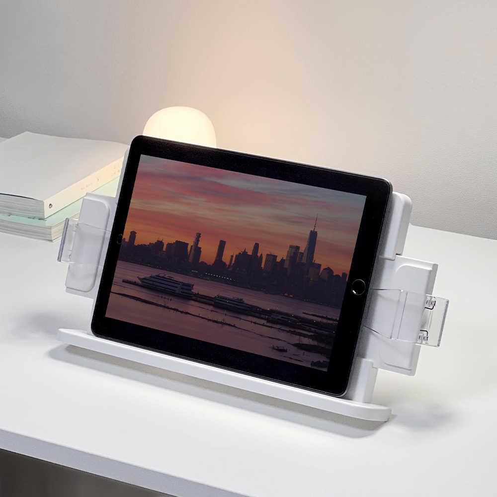 플랜룩스 독서대 모티북 폴드 높이조절 각도조절 2단독서대 책거치대 받침대 이미지 2