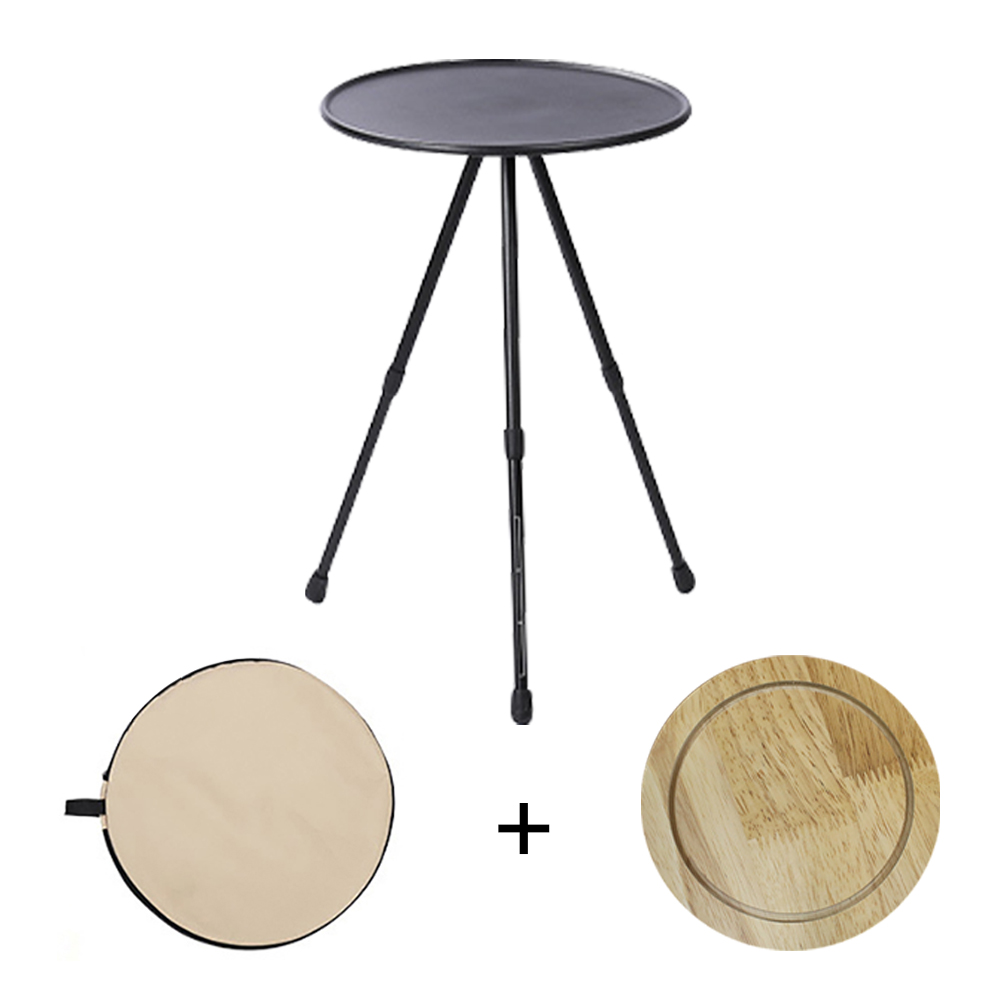 원형 원목 사이드테이블 침대 소파 간이 티 테이블 거실협탁 인테리어