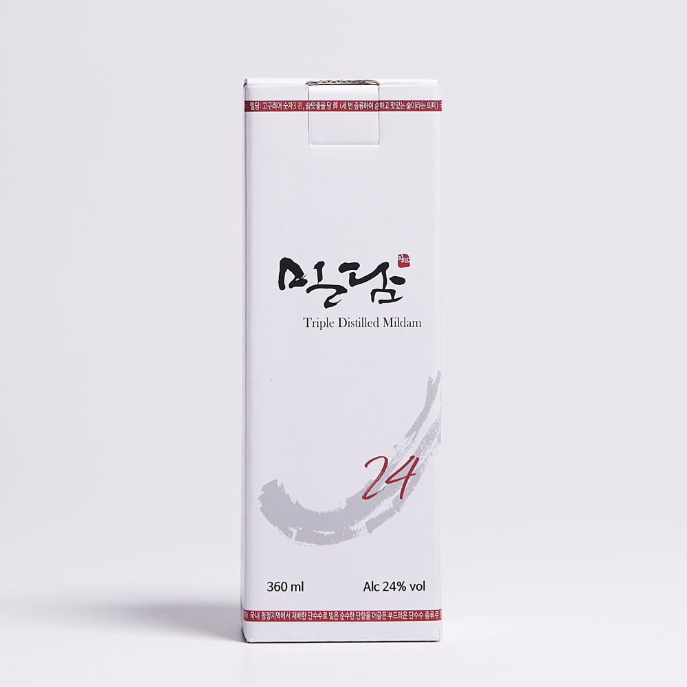 밀담 24도 360ml 술 단수수 럼 증류주 소주 착한농부 예천주(케이스포함) - 상세 이미지 2