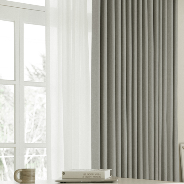 밀스 하루 항균 형상기억 거실 맞춤 암막커튼 평주름140X170