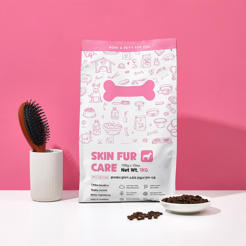 본아페티 강아지 기능성 소프트사료 피부+알러지, 1kg, 1개 사진 5