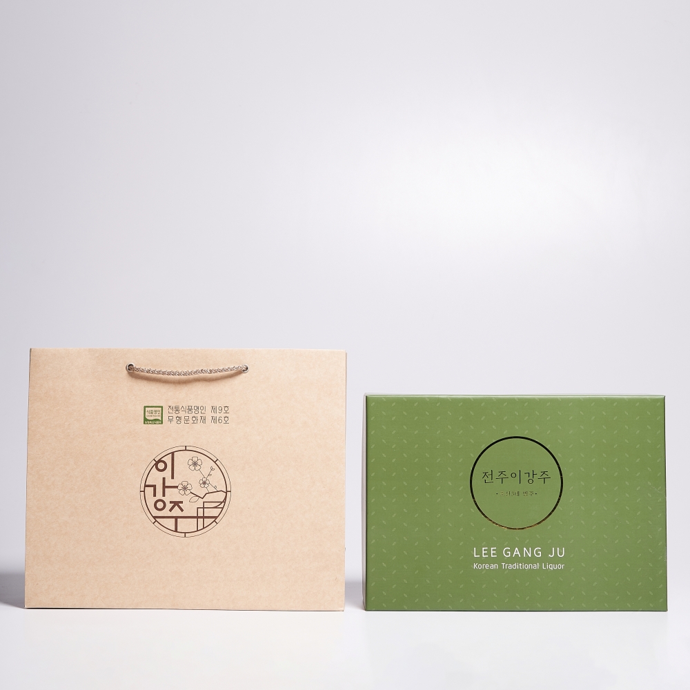 이강주 주병세트 25도 500ml 2본입(전용잔,쇼핑백 포함) 도자기 호리병 전주 선물 - 상세 이미지 5