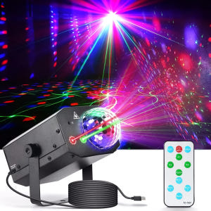 미러볼 노래방 클럽 사이키 레이저 홈파티 무대조명 솔직 후기 | 실제 배치 사진 포함 - 상품 이미지 1