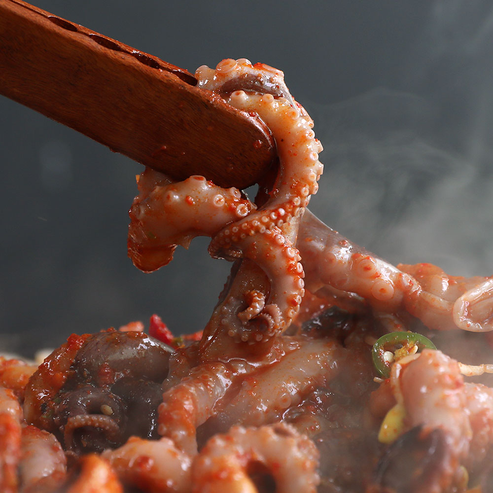 셰프애찬 쭈꾸미 볶음 500g+삼겹살250g+우동사리 이미지 4