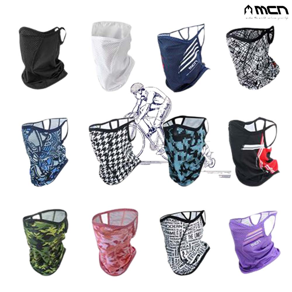 MCN 여름 자전거 마스크 안면 냉감 자외선 차단 바라클라바 메쉬 - 메인 이미지