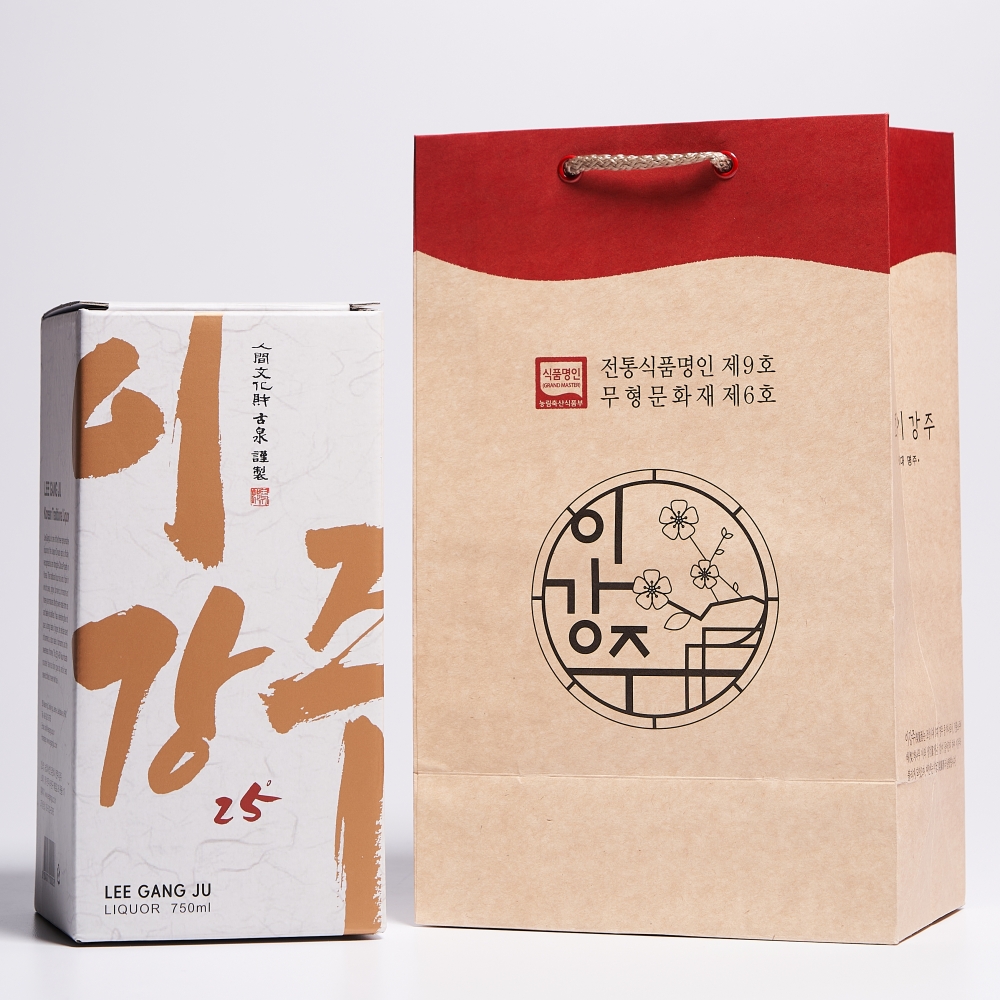 이강주 호리병 2호 25도 750ml 선물세트(쇼핑백 포함) 전주 전통주 명절 - 상세 이미지 3