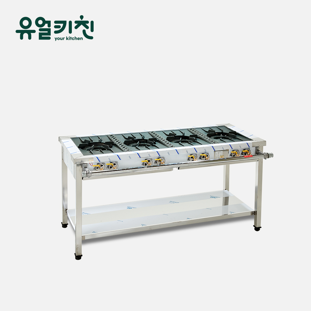 영업용가스렌지 1500 4구 업소용 간택기 간데기 식당용 일반 도시가스(LNG)