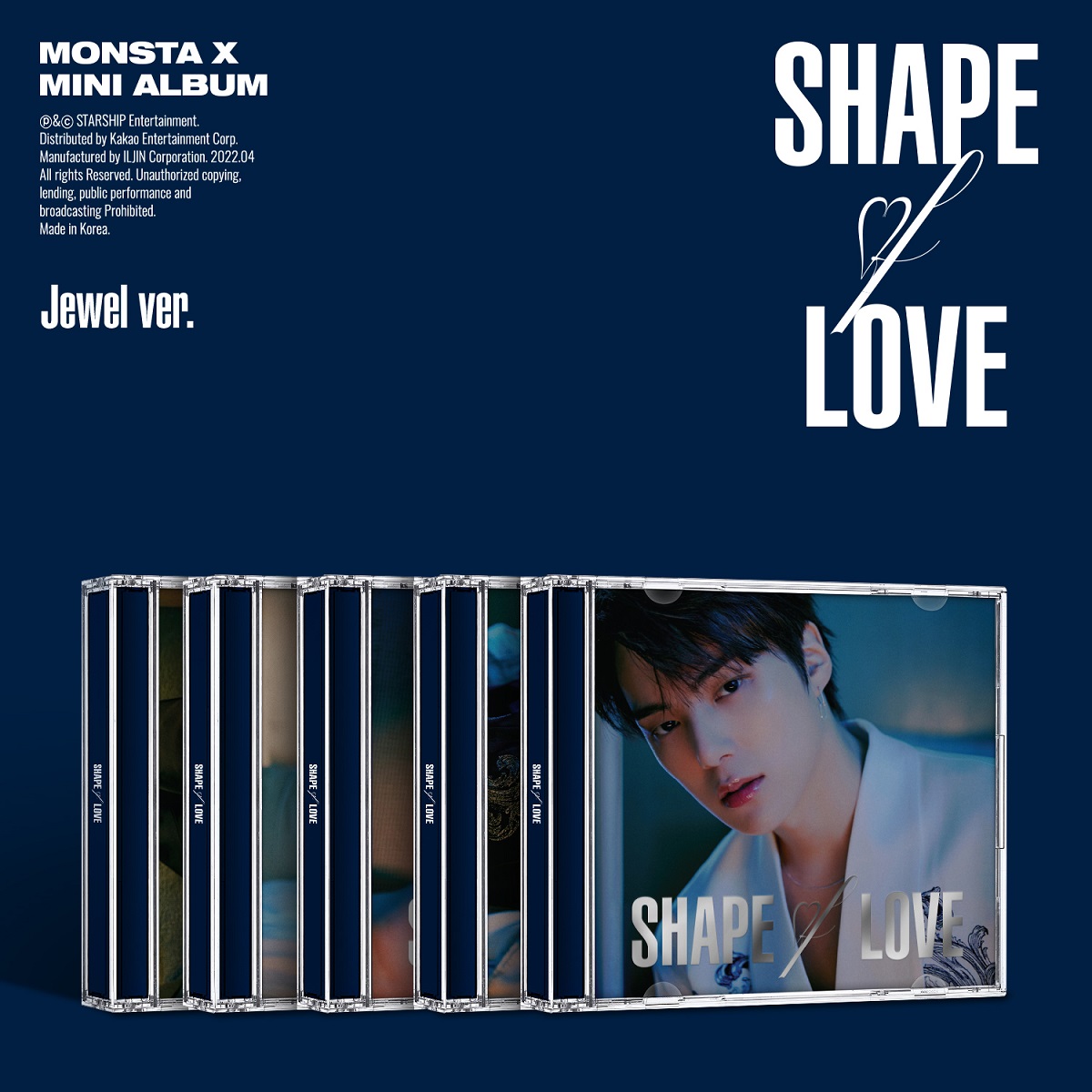 몬스타엑스 미니 11집 앨범 SHAPE of LOVE MONSTA X 쥬얼케이스 민혁 - 상세 이미지 2