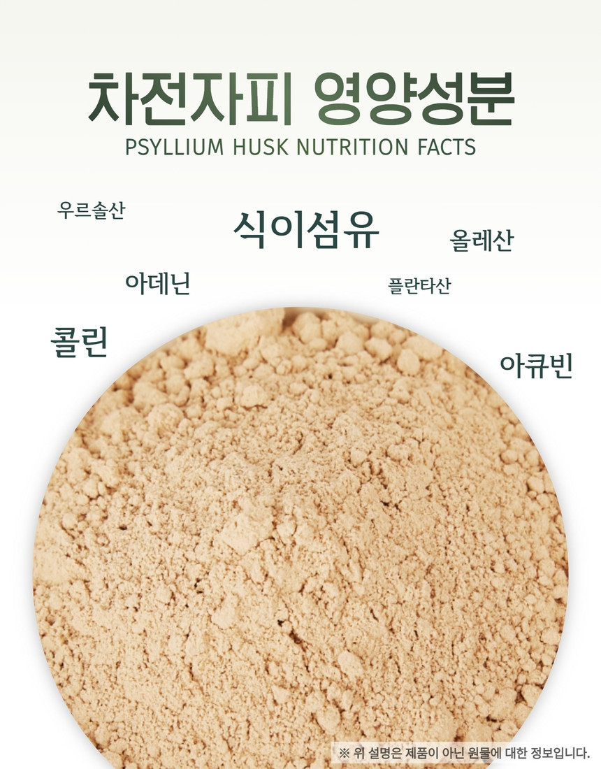 경동시장 차전자피가루 분말 500g 대용량 - 상세 이미지 4