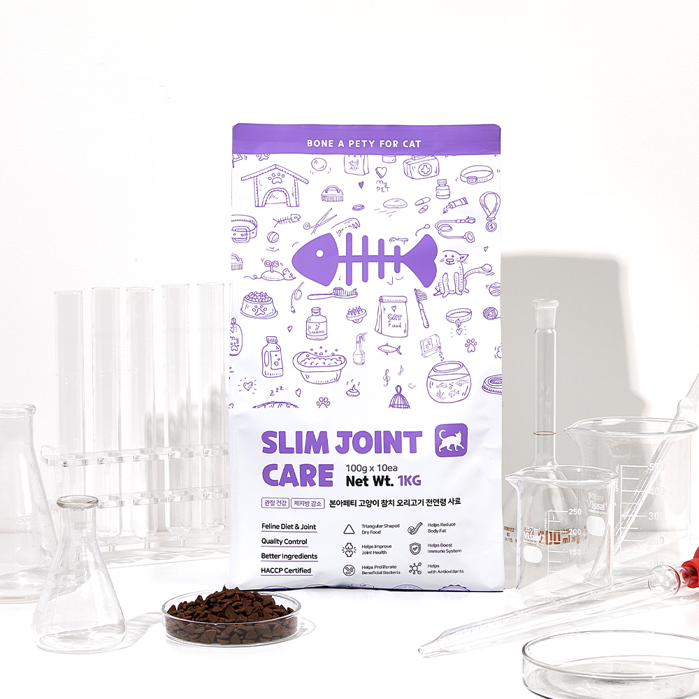 본아페티 고양이 사료 관절 다이어트 건식 체중조절 기능성 참치+오리, 1kg, 1개 이미지 4