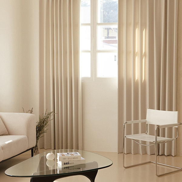 밀스 하루 항균 형상기억 거실 맞춤 암막커튼 평주름140X170