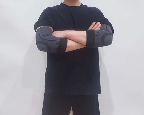 [2중압박] 팔꿈치 보호대 테니스 엘보 엘보우 팔 헬스 전완근 팔뚝 보호대 슬리브 - 상세 이미지 4