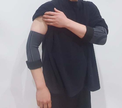 [2중압박] 팔꿈치 보호대 테니스 엘보 엘보우 팔 헬스 전완근 팔뚝 보호대 슬리브 - 상세 이미지 3