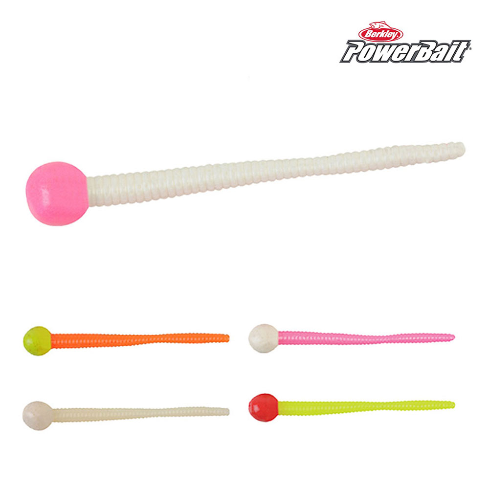 버클리 파워베이트 플로팅 마이스테일 웜 7.6cm(3인치) 송어 볼락 산천어 루어 미끼 웜 얼음 낚시 - 상세 이미지 2
