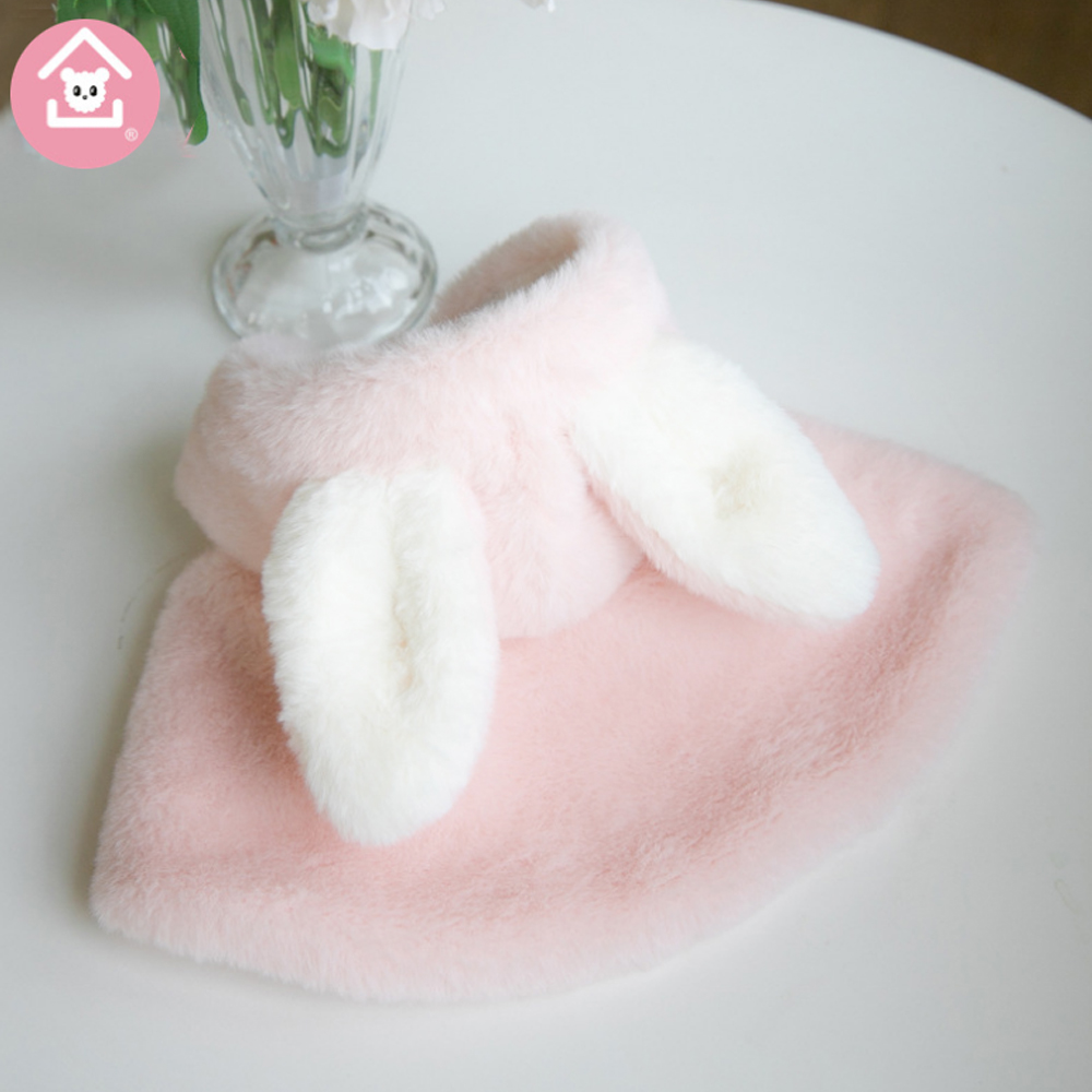 리치독스 강아지 망토 겨울 고양이 숄 담요 화이트 S 토끼망토 이미지 4