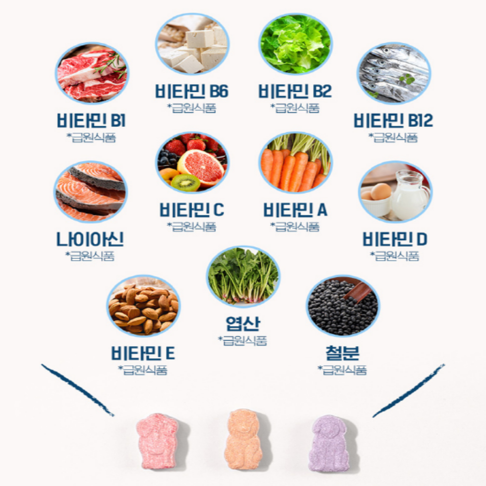 닥터브라이언 씹어먹는 멀티 철분 종합 가족 비타민 츄어블 3개월분 - 상세 이미지 3
