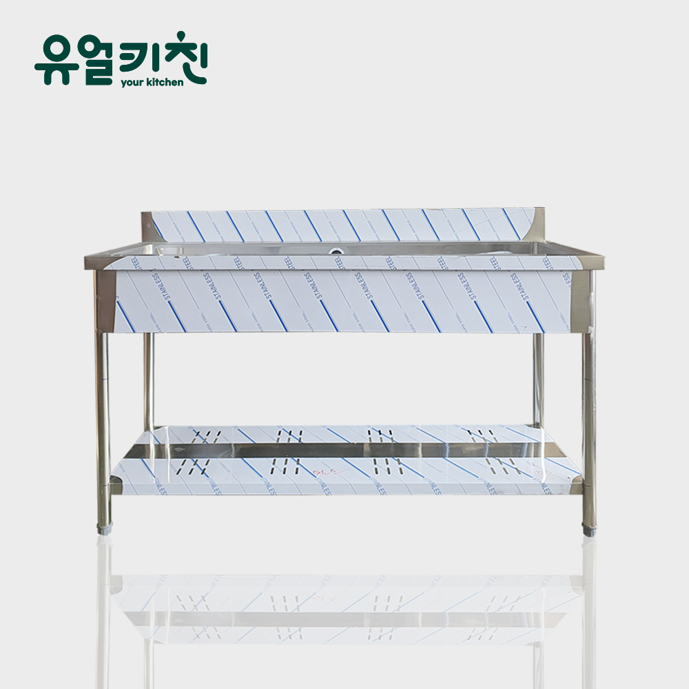 1500 1조 업소용싱크대 스텐 개수대 영업용씽크대 높이850 제작 - 상품 이미지