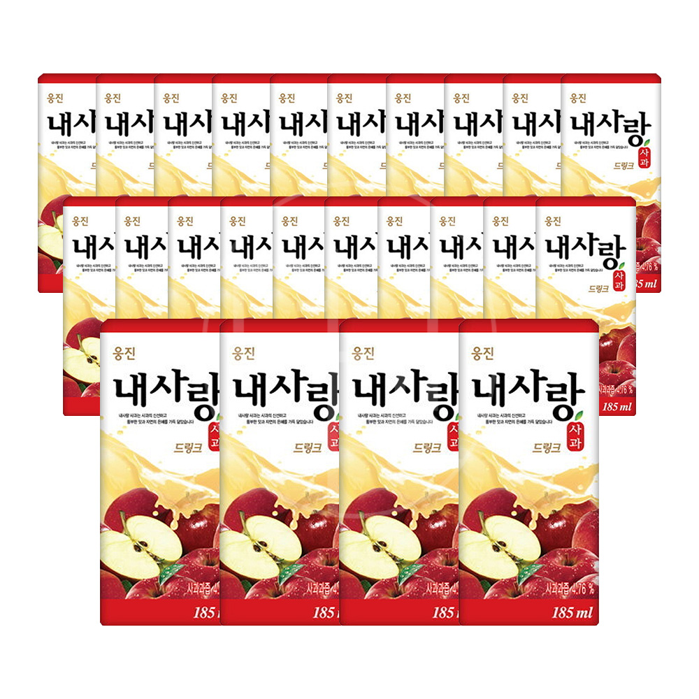 누구나조아 웅진 내사랑 사과 드링크 185ml 24팩 - 상품 이미지