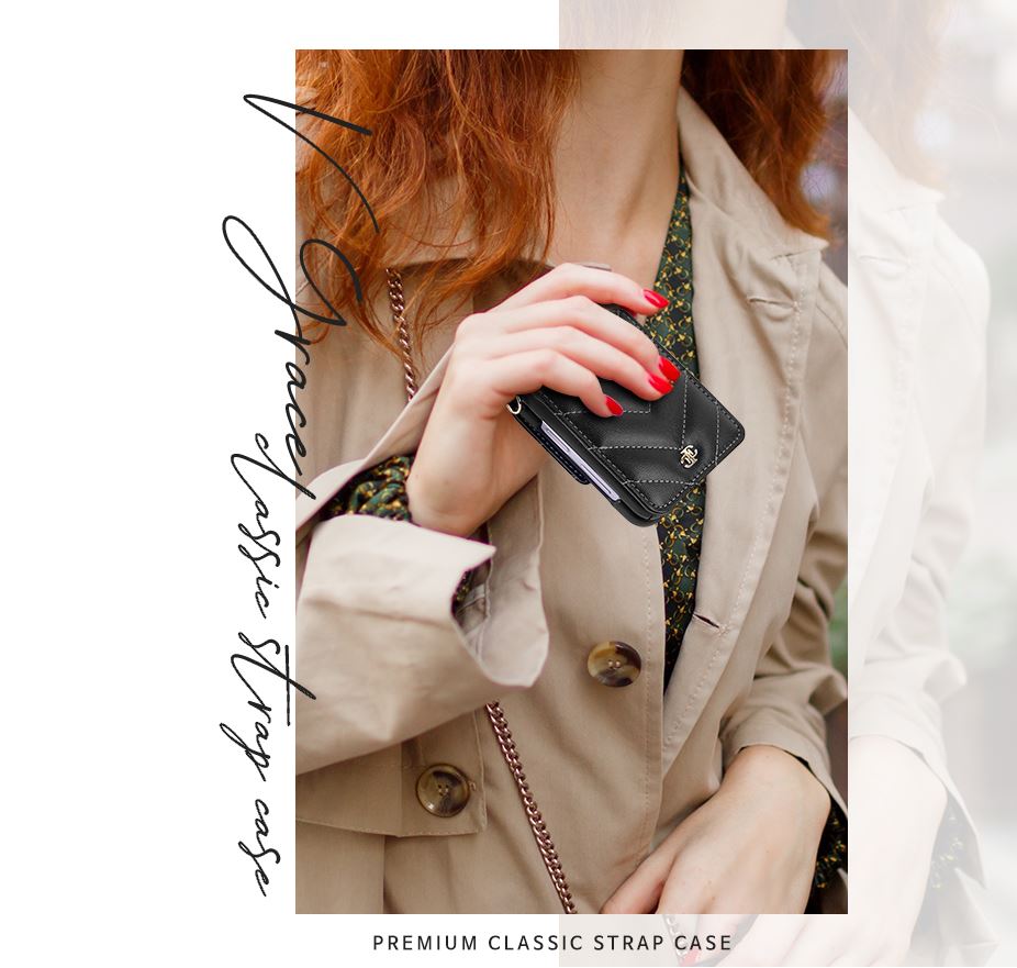 갤럭시 Z플립3 케이스 플립3 힌지보호 스트랩 줄 - 상세 이미지 2