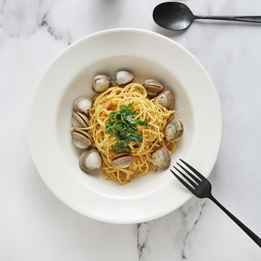 시라쿠스 뉴욕 레트로 빈티지 도자기 카페 그릇 / 25cm, 파스타접시