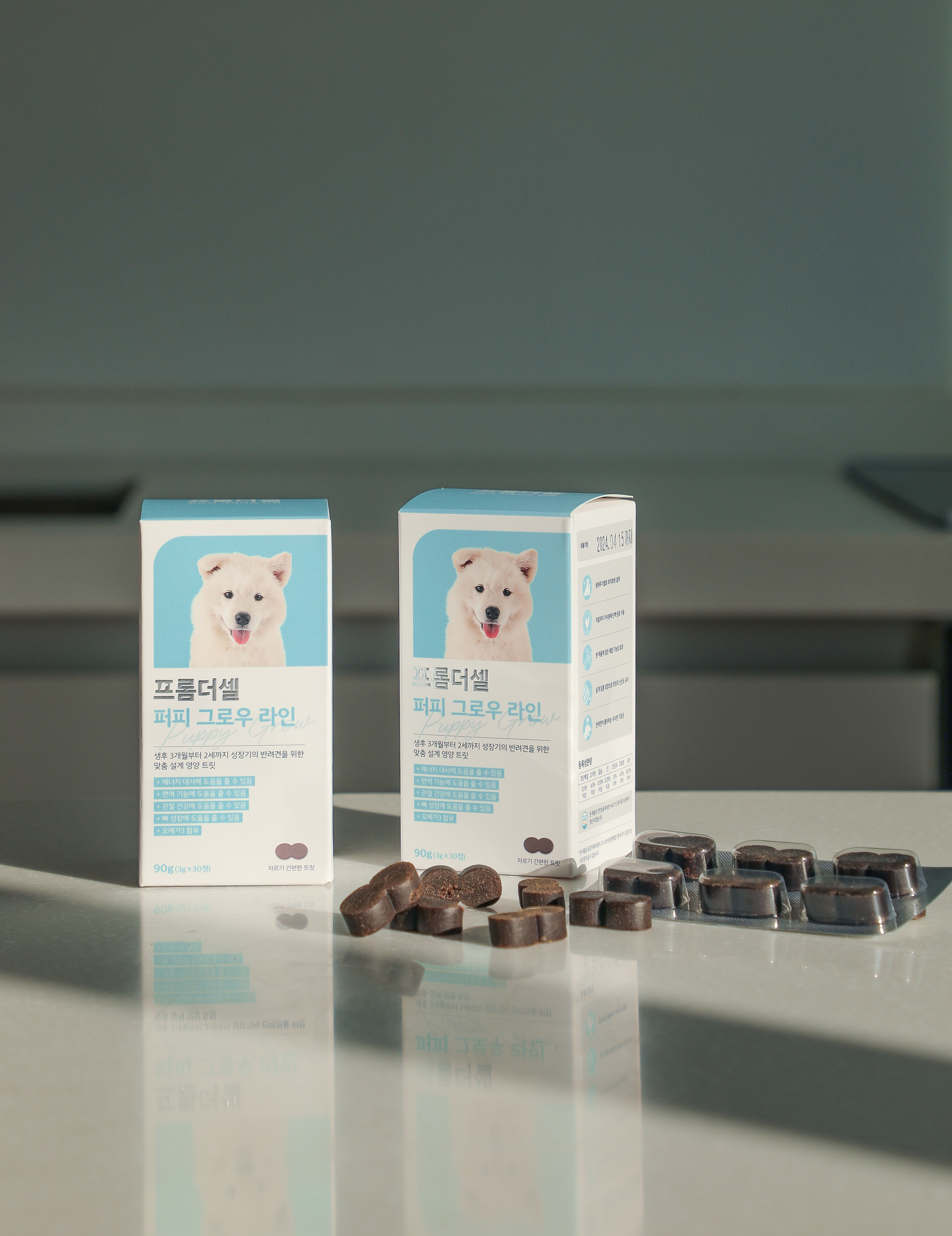 프롬더셀 강아지 성장기 종합 영양제 관절 면역 칼슘 종합비타민 30정 - 상세 이미지 3